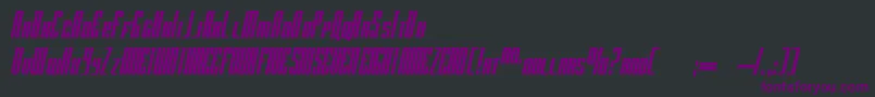 More about RadaritalicByDougSheets Font RadaritalicByDougSheets Font – Purple Fonts on Black Background