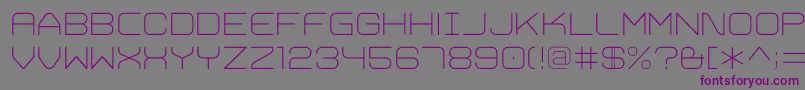 TrivialExtralight Font – Purple Fonts on Gray Background