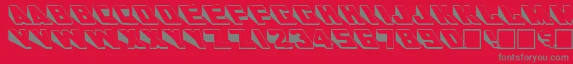 WendelineRegular Font – Gray Fonts on Red Background