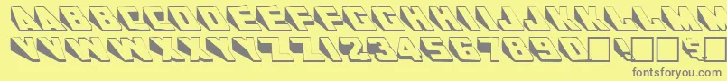 Шрифт WendelineRegular – серые шрифты на жёлтом фоне