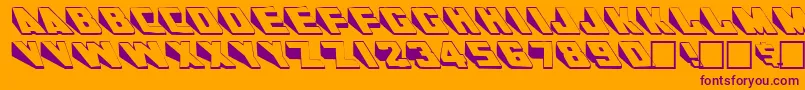 WendelineRegular Font – Purple Fonts on Orange Background