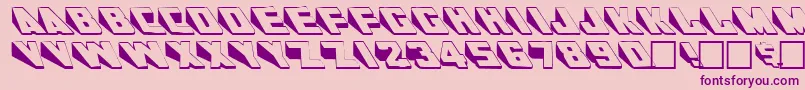 WendelineRegular Font – Purple Fonts on Pink Background