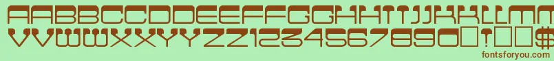 Cinema Font – Brown Fonts on Green Background