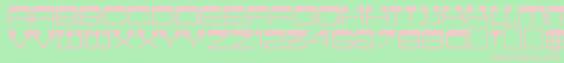 Cinema Font – Pink Fonts on Green Background