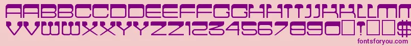 Cinema Font – Purple Fonts on Pink Background