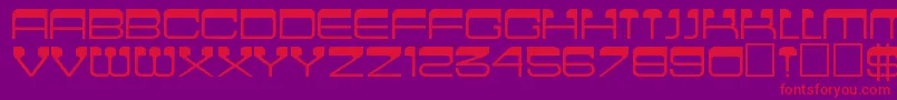 Cinema Font – Red Fonts on Purple Background