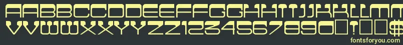 Cinema Font – Yellow Fonts on Black Background