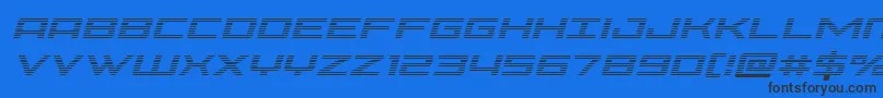 Шрифт Phoeniciagradital – чёрные шрифты на синем фоне