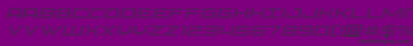 フォントPhoeniciagradital – 紫の背景に黒い文字
