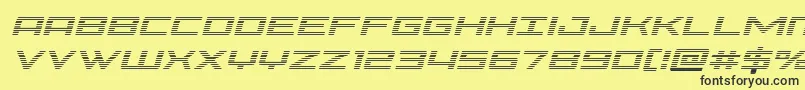 Phoeniciagradital Font – Black Fonts on Yellow Background