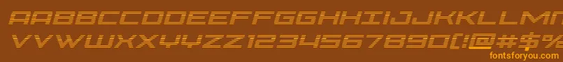 Phoeniciagradital Font – Orange Fonts on Brown Background