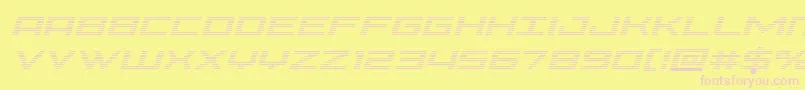 Phoeniciagradital Font – Pink Fonts on Yellow Background