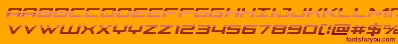 Phoeniciagradital Font – Purple Fonts on Orange Background