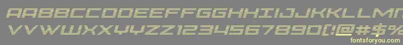 Phoeniciagradital Font – Yellow Fonts on Gray Background