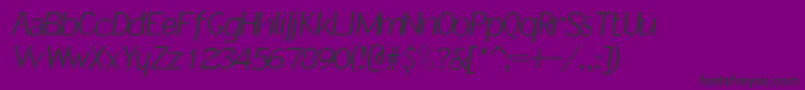 Police Rsslantinf – polices noires sur fond violet