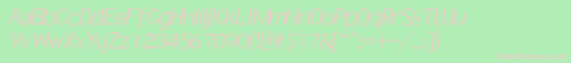 Rsslantinf Font – Pink Fonts on Green Background