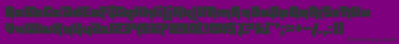 EffectivePower Font – Black Fonts on Purple Background