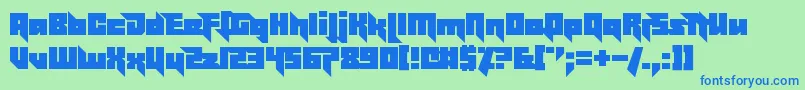 EffectivePower Font – Blue Fonts on Green Background