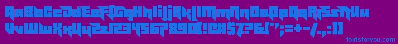 EffectivePower Font – Blue Fonts on Purple Background