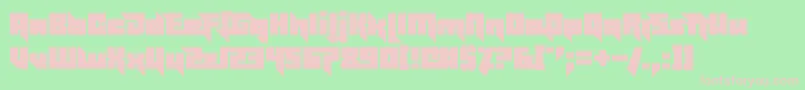 EffectivePower-Schriftart – Rosa Schriften auf grünem Hintergrund