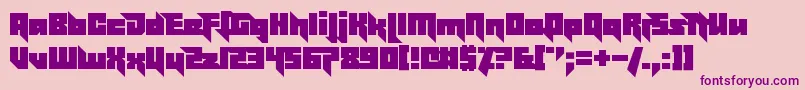 EffectivePower Font – Purple Fonts on Pink Background