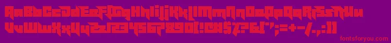 Шрифт EffectivePower – красные шрифты на фиолетовом фоне