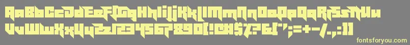 EffectivePower Font – Yellow Fonts on Gray Background