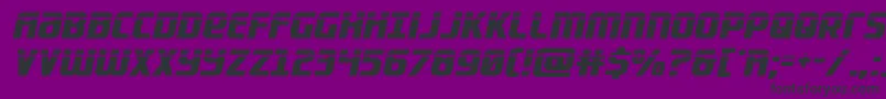 Lightsiderlaser Font – Black Fonts on Purple Background