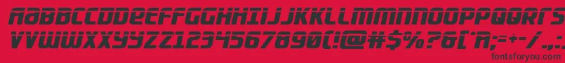 Lightsiderlaser Font – Black Fonts on Red Background