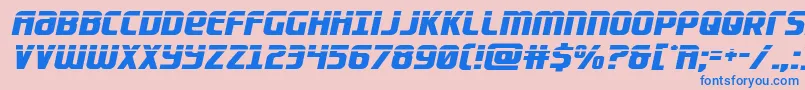 Lightsiderlaser Font – Blue Fonts on Pink Background