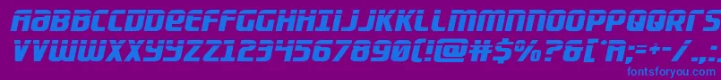 Lightsiderlaser Font – Blue Fonts on Purple Background