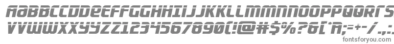 フォントLightsiderlaser – 白い背景に灰色の文字