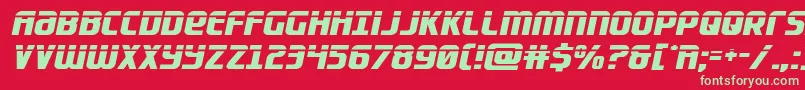 Lightsiderlaser Font – Green Fonts on Red Background