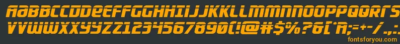 Lightsiderlaser Font – Orange Fonts on Black Background