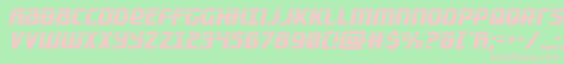 Lightsiderlaser Font – Pink Fonts on Green Background