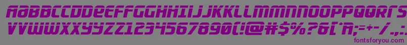 Lightsiderlaser Font – Purple Fonts on Gray Background