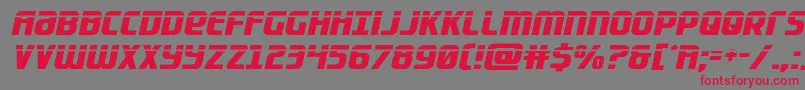 Lightsiderlaser Font – Red Fonts on Gray Background