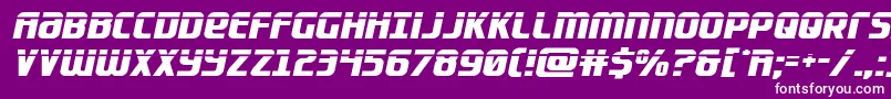 Lightsiderlaser Font – White Fonts on Purple Background