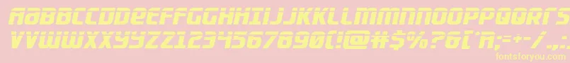 Lightsiderlaser Font – Yellow Fonts on Pink Background