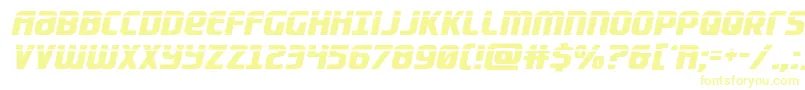 Lightsiderlaser Font – Yellow Fonts on White Background