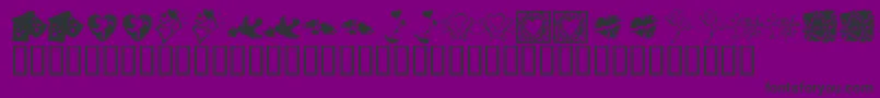 KrBeMineAlways Font – Black Fonts on Purple Background