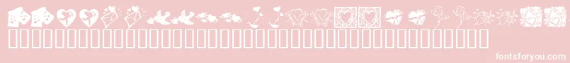 fuente KrBeMineAlways – Fuentes Blancas Sobre Fondo Rosa