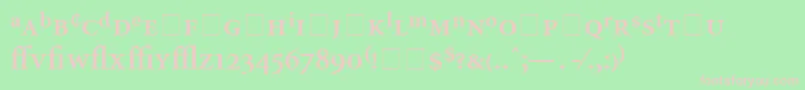 AtlantixProSsiSemiBold Font – Pink Fonts on Green Background