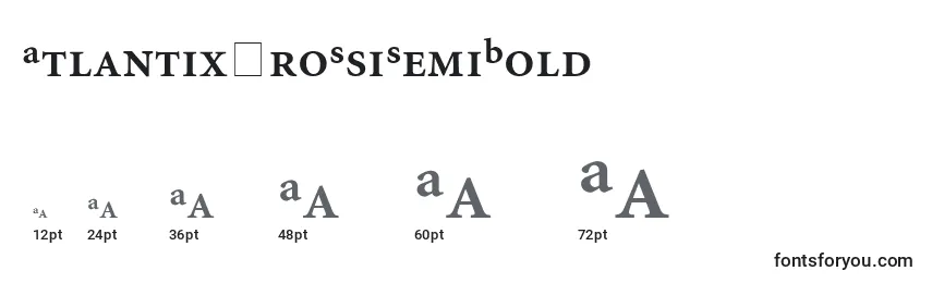 AtlantixProSsiSemiBold Font Sizes