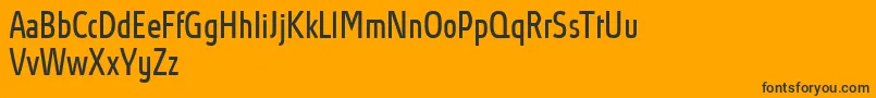 AbsolutProBookcondensed Font – Black Fonts on Orange Background