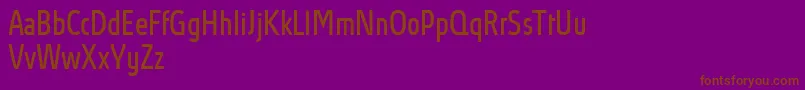AbsolutProBookcondensed-fontti – ruskeat fontit violetilla taustalla