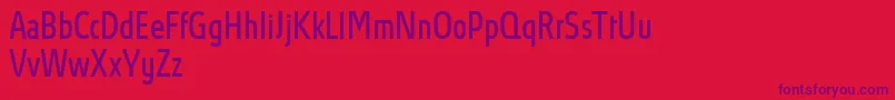 AbsolutProBookcondensed Font – Purple Fonts on Red Background