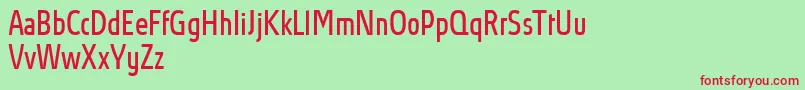 AbsolutProBookcondensed Font – Red Fonts on Green Background