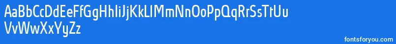 フォントAbsolutProBookcondensed – 青い背景に白い文字