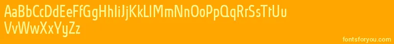 AbsolutProBookcondensed Font – Yellow Fonts on Orange Background